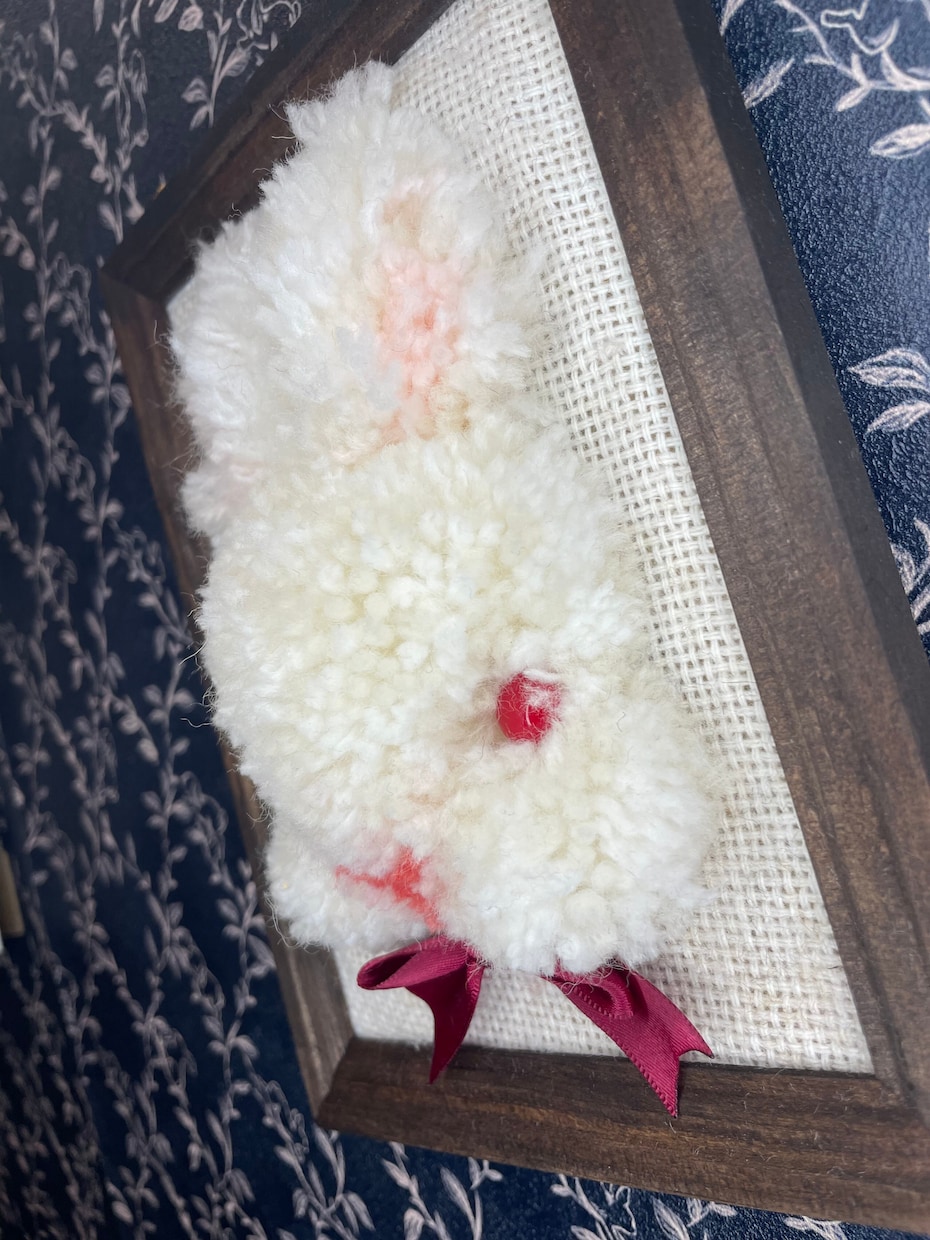 大切なうさぎちゃんをラグにします 手打ちだからこそできる立体感を大切にしています。 イメージ7