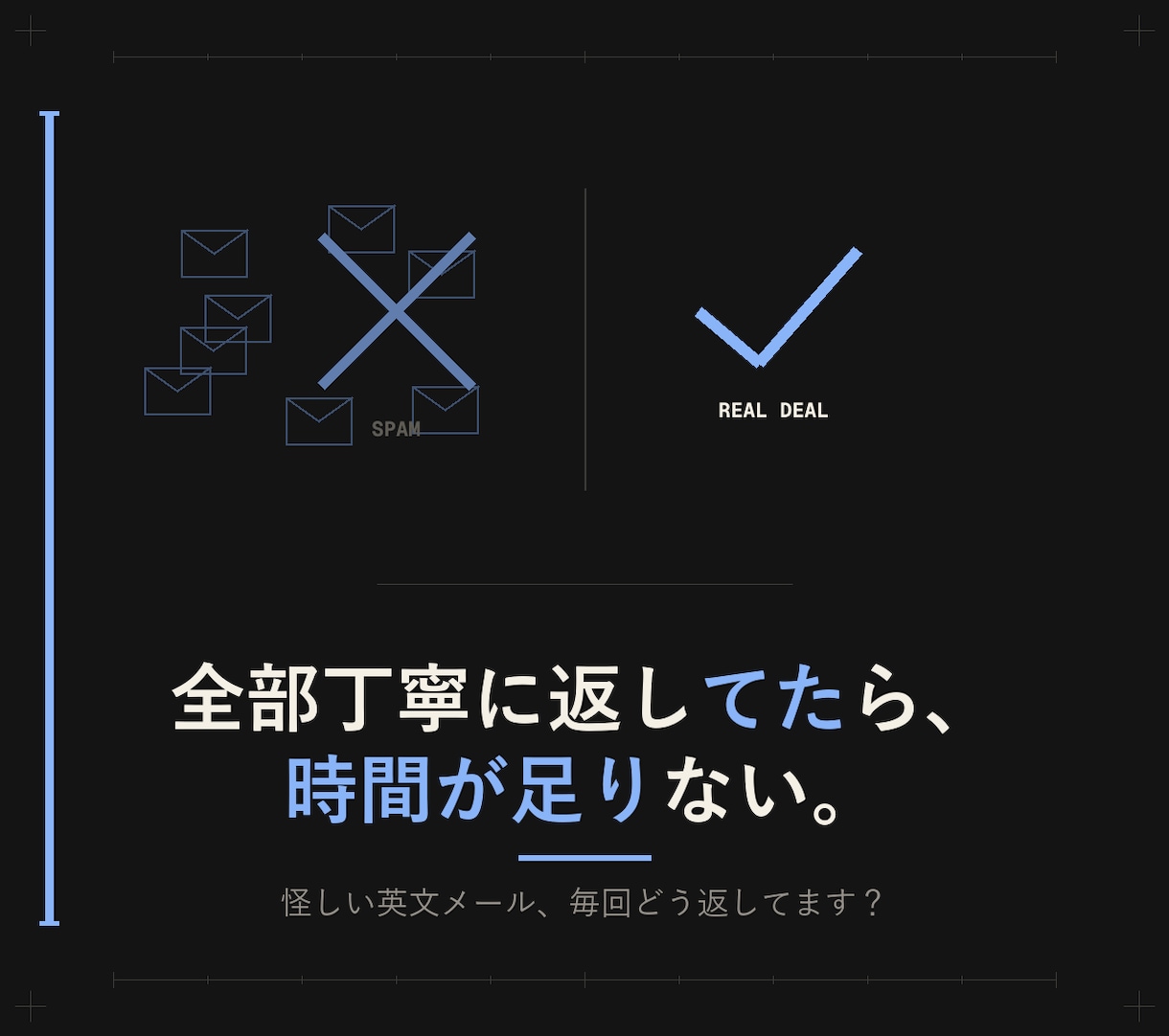 海外問い合わせの裏読み付き返信を作ります ガチ案件か冷やかしか、見極めて返信３パターン提示 イメージ3