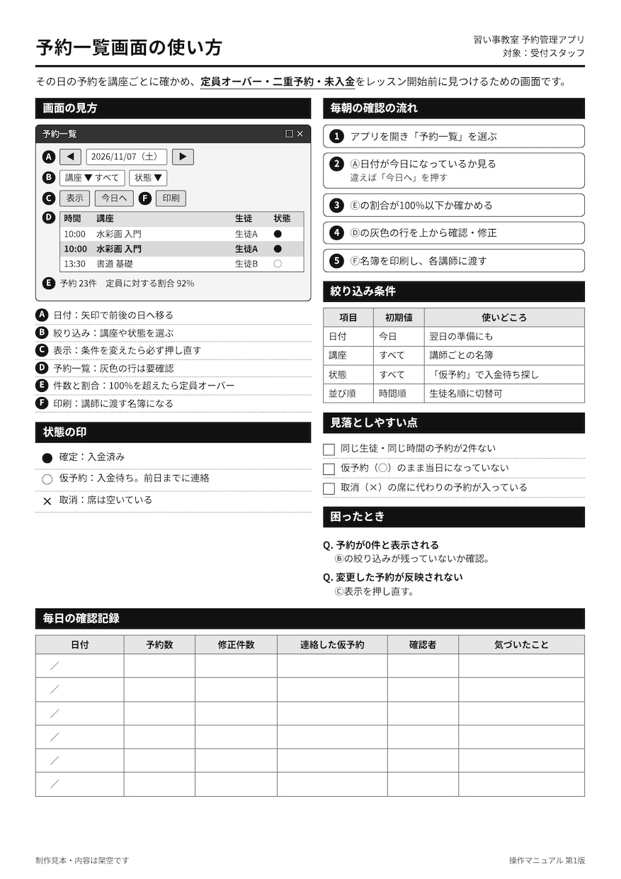 編集して使えるA4一枚の業務文書を作ります ブラウザで文字を直せる、印刷ボタン付きの実務書式 イメージ4