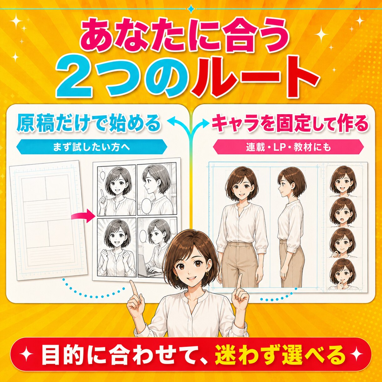 初心者が原稿からAI漫画自動作成ガイド提供します SNS・LP・Kindle・幅広く使えるテンプレ丸ごと収録 イメージ4