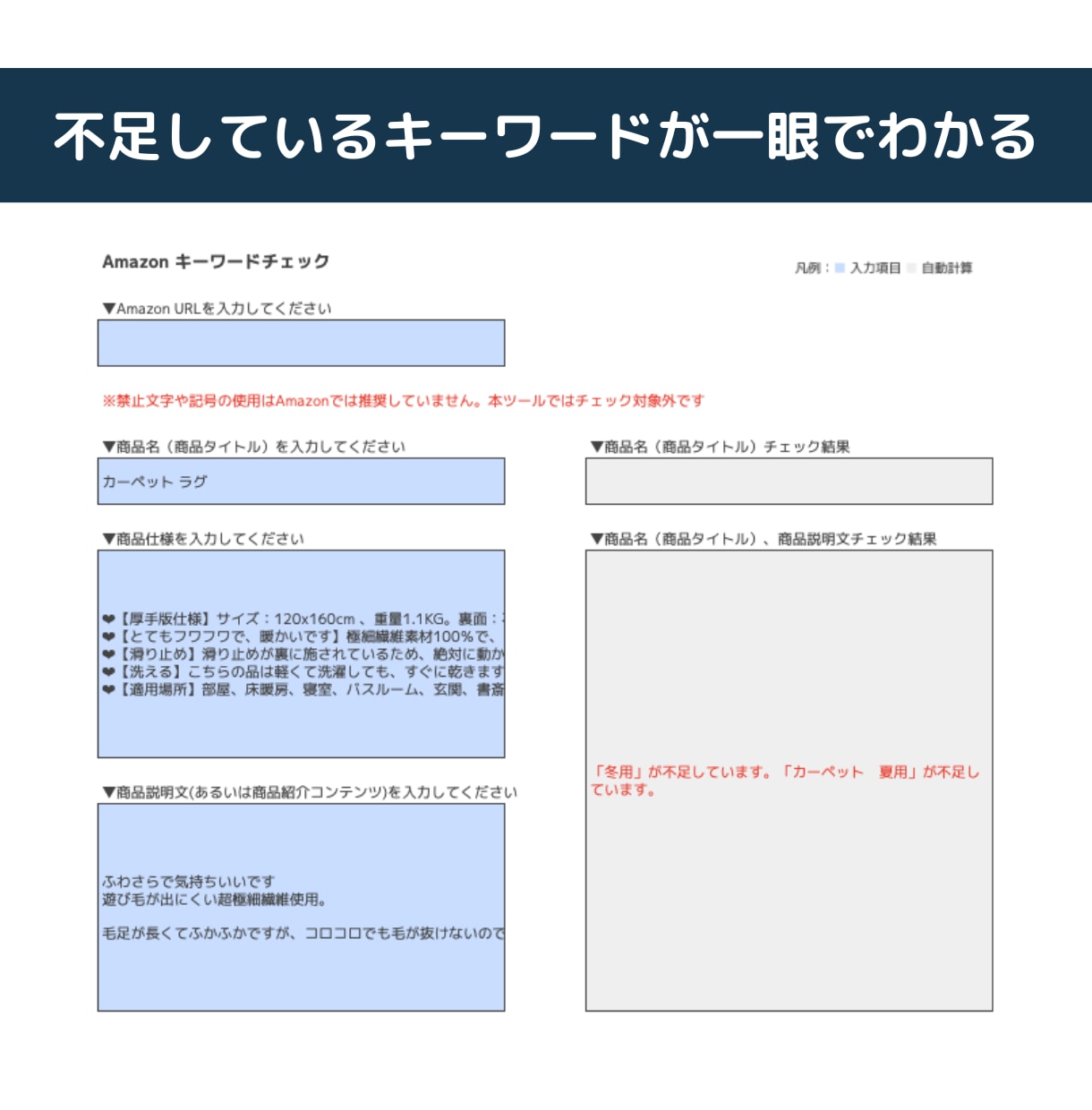 Amazon SEOキーワード改善ツール提供します Amazon物販ノウハウ術をSEOツールに結集! イメージ3