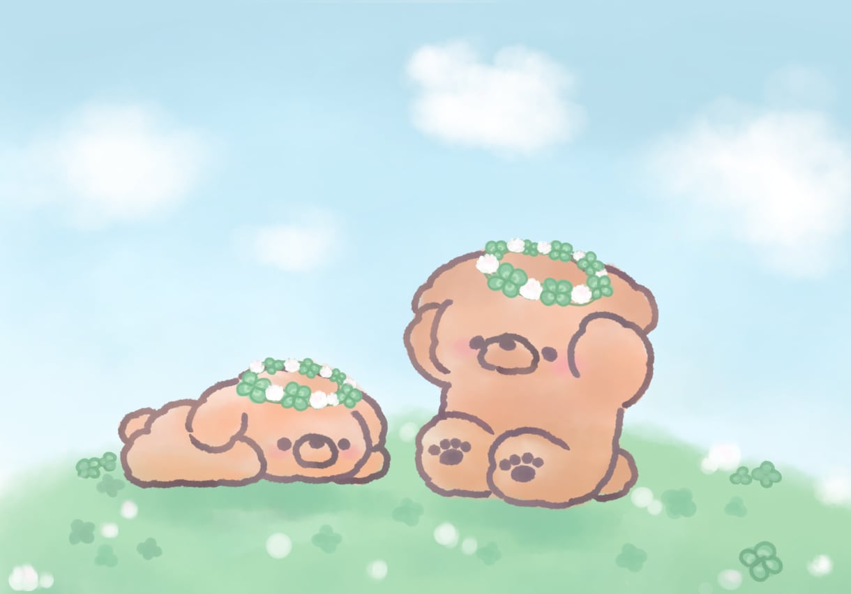 ふわふわかわいい動物描きます オリジナルはもちろん、ペットやぬいぐるみをかわいいイラストに イメージ4