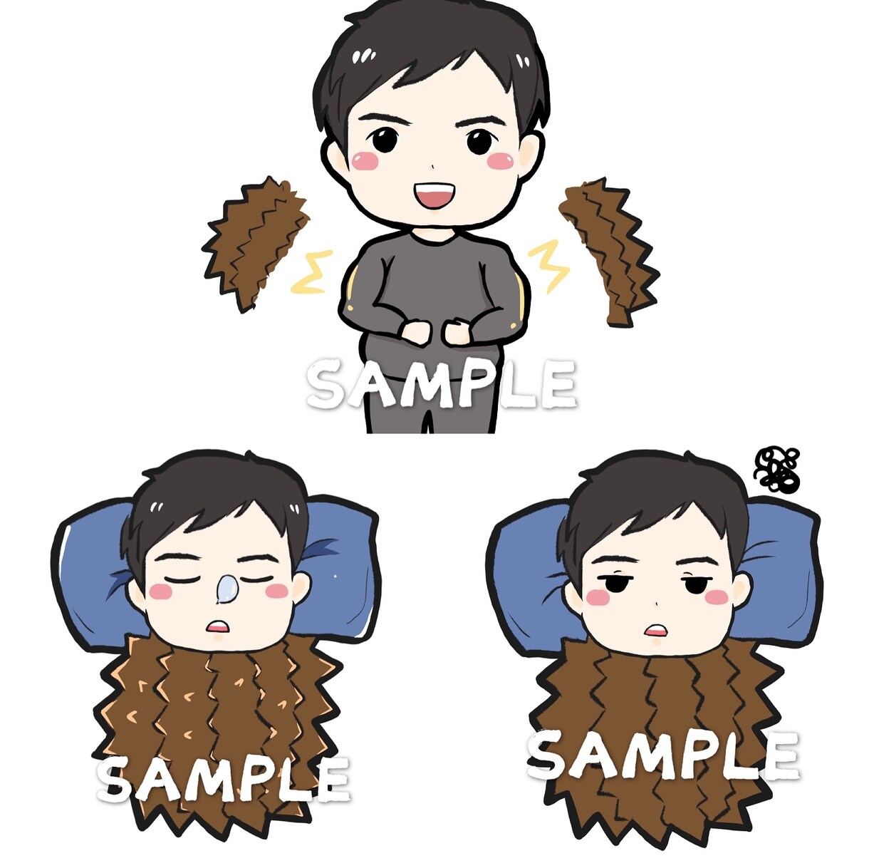 似顔絵⭐️アイコン⭐️スタンプ描きます 可愛いアイコン友達と一緒に使おう✨動けるアイコンもできます！ イメージ7