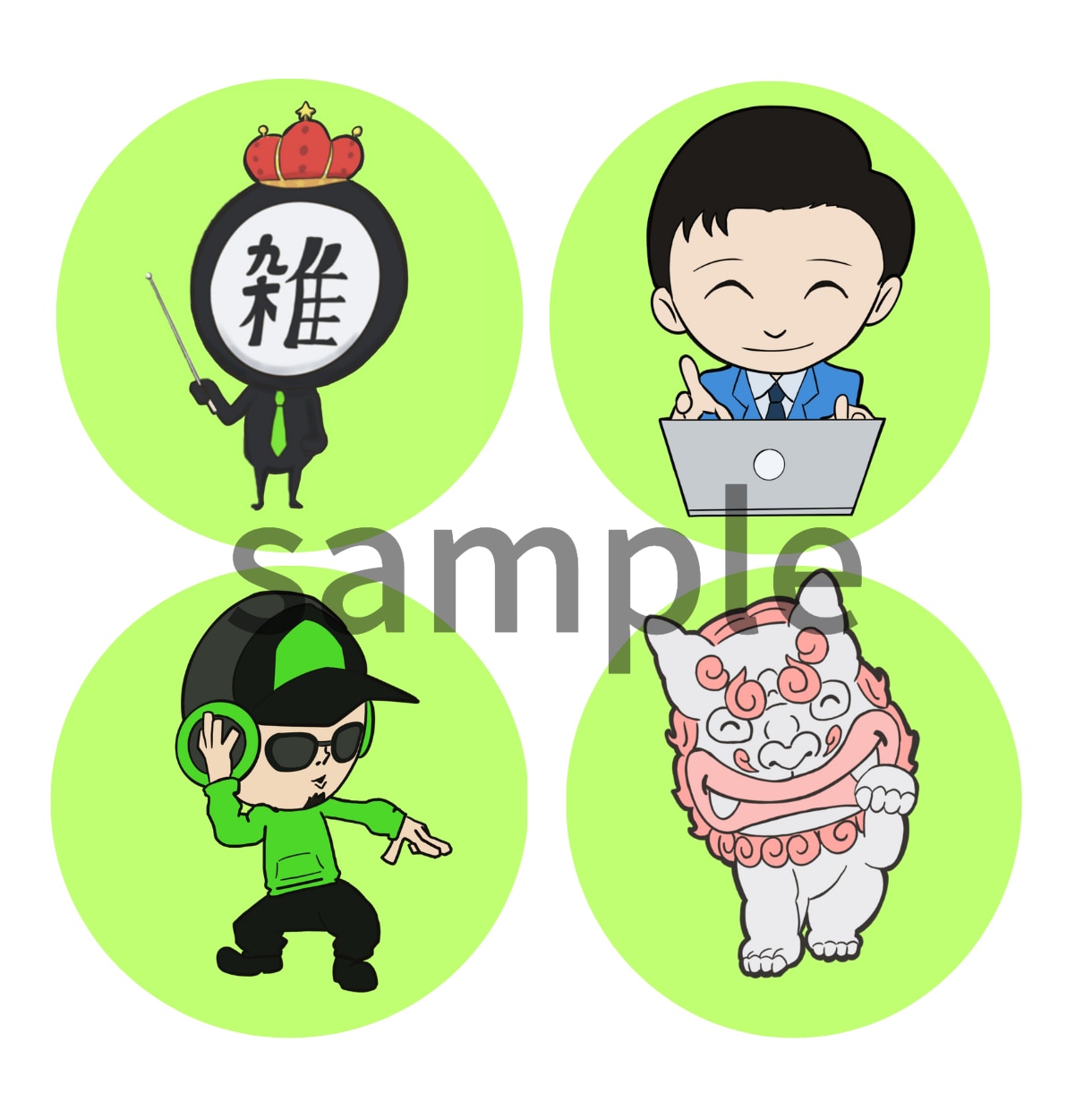 YouTubeなどで使用するミニキャラ描きます ポップで動きのあるミニキャラを使用したい人におすすめ！ イメージ4