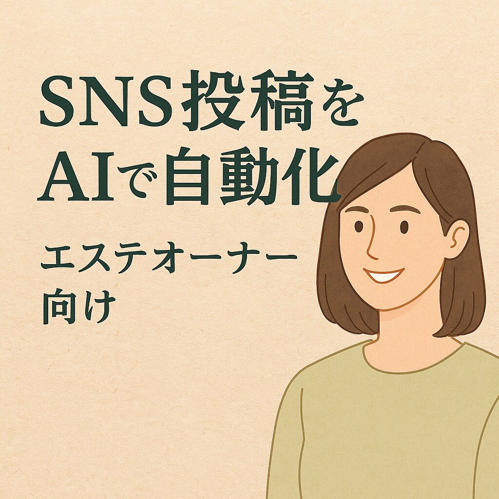 ChatGPTで美容業の投稿を時短&効率化します ChatGPT活用で月20時間削減サポート イメージ1