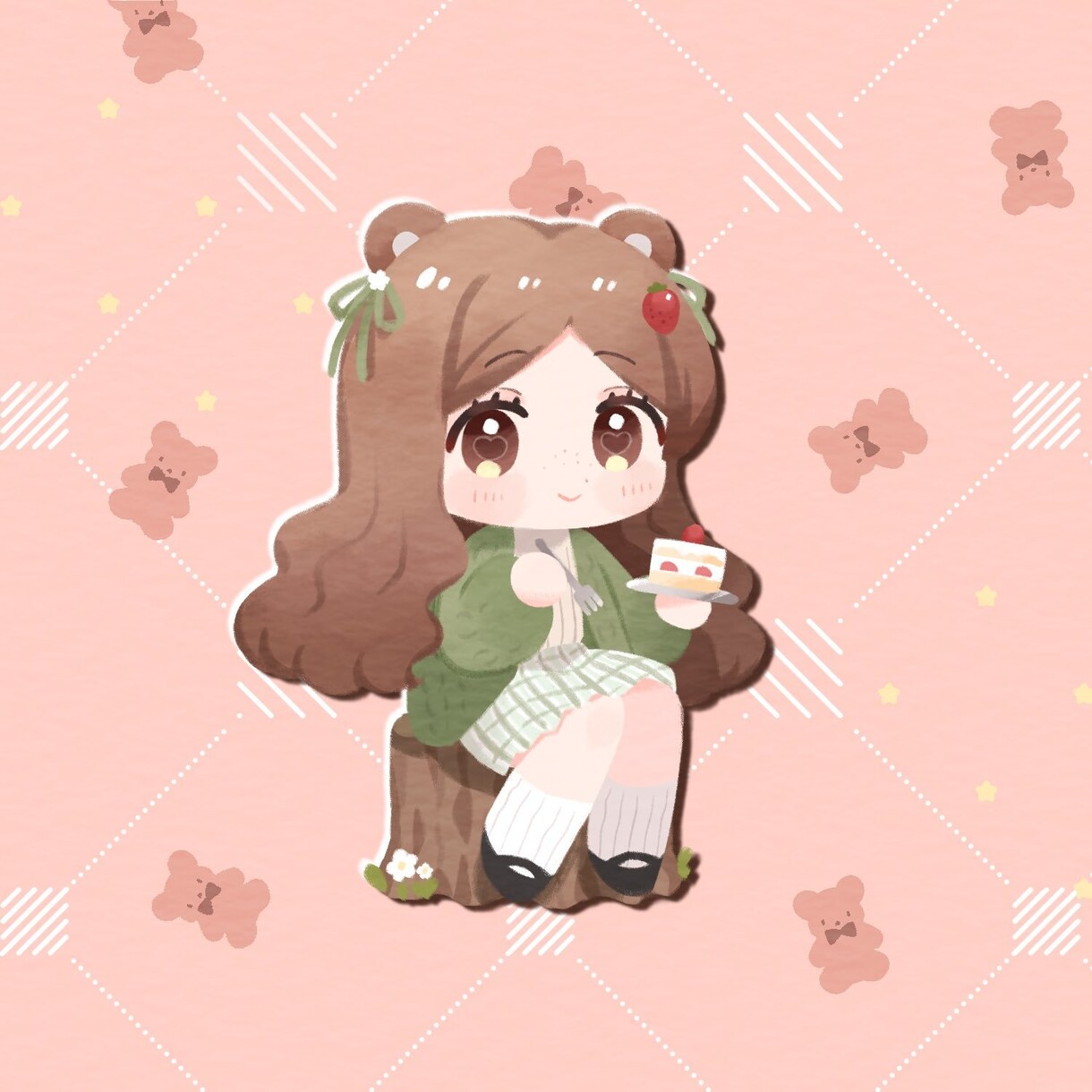 主線なしのかわいいミニキャライラスト描きます グッズや配信活動におすすめです♪商用利用OK イメージ5