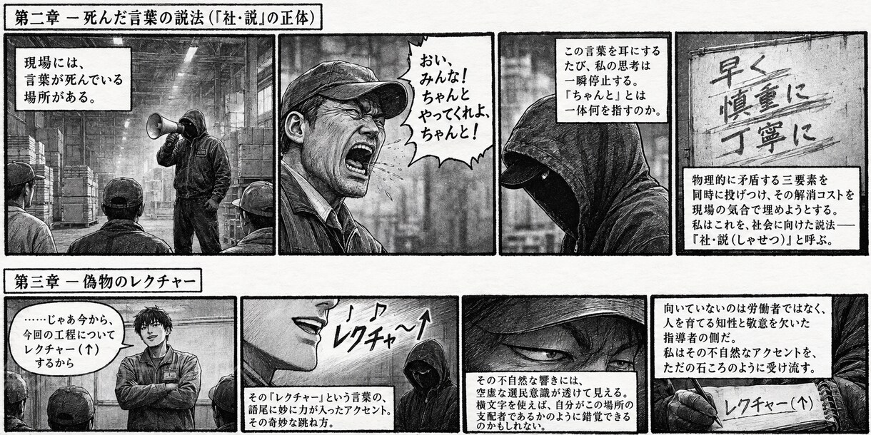 単発バイト倉庫での出来事をPDFにまとめています 漫画(40章・4コマ漫画)文字(48章・24000文字) イメージ3