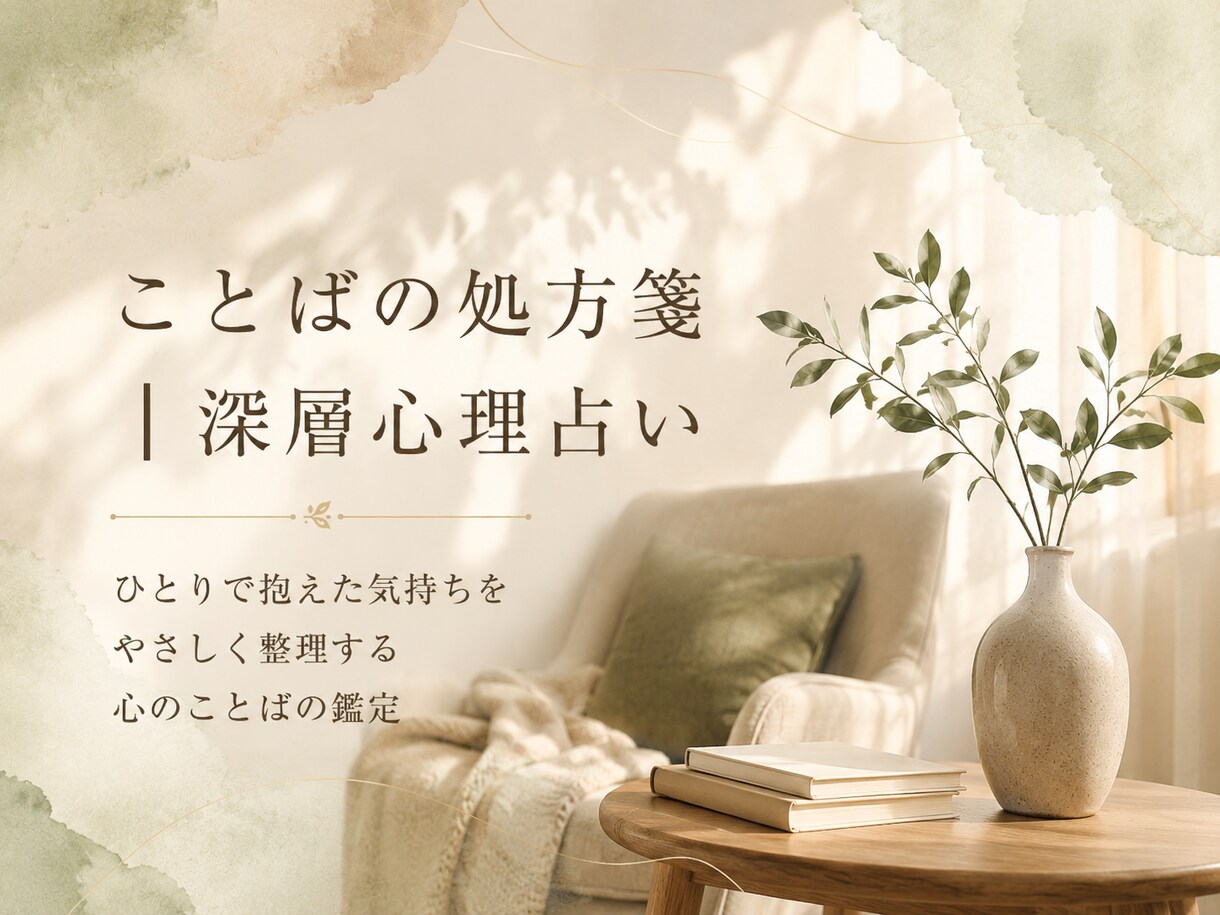 今のモヤモヤを深層心理でやさしく紐解きます 自分を責める気持ちを、やさしく整理します イメージ2