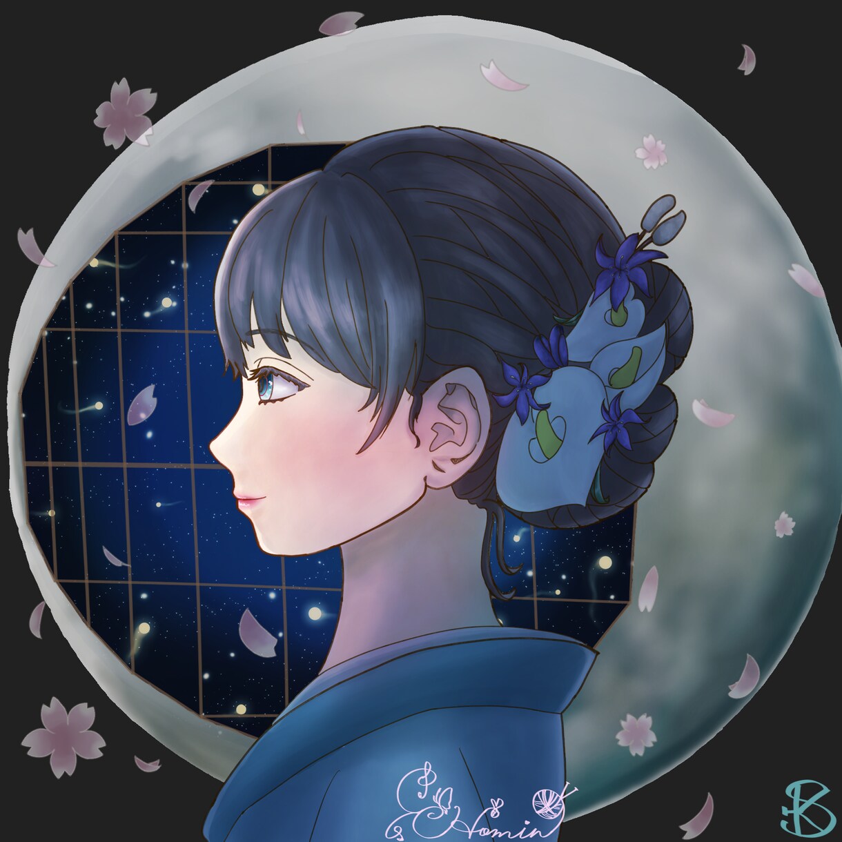 儚げなイラスト(簡単なMV制作も可)描きます 彩度が低めの儚い雰囲気のイラストを描きます。 イメージ5