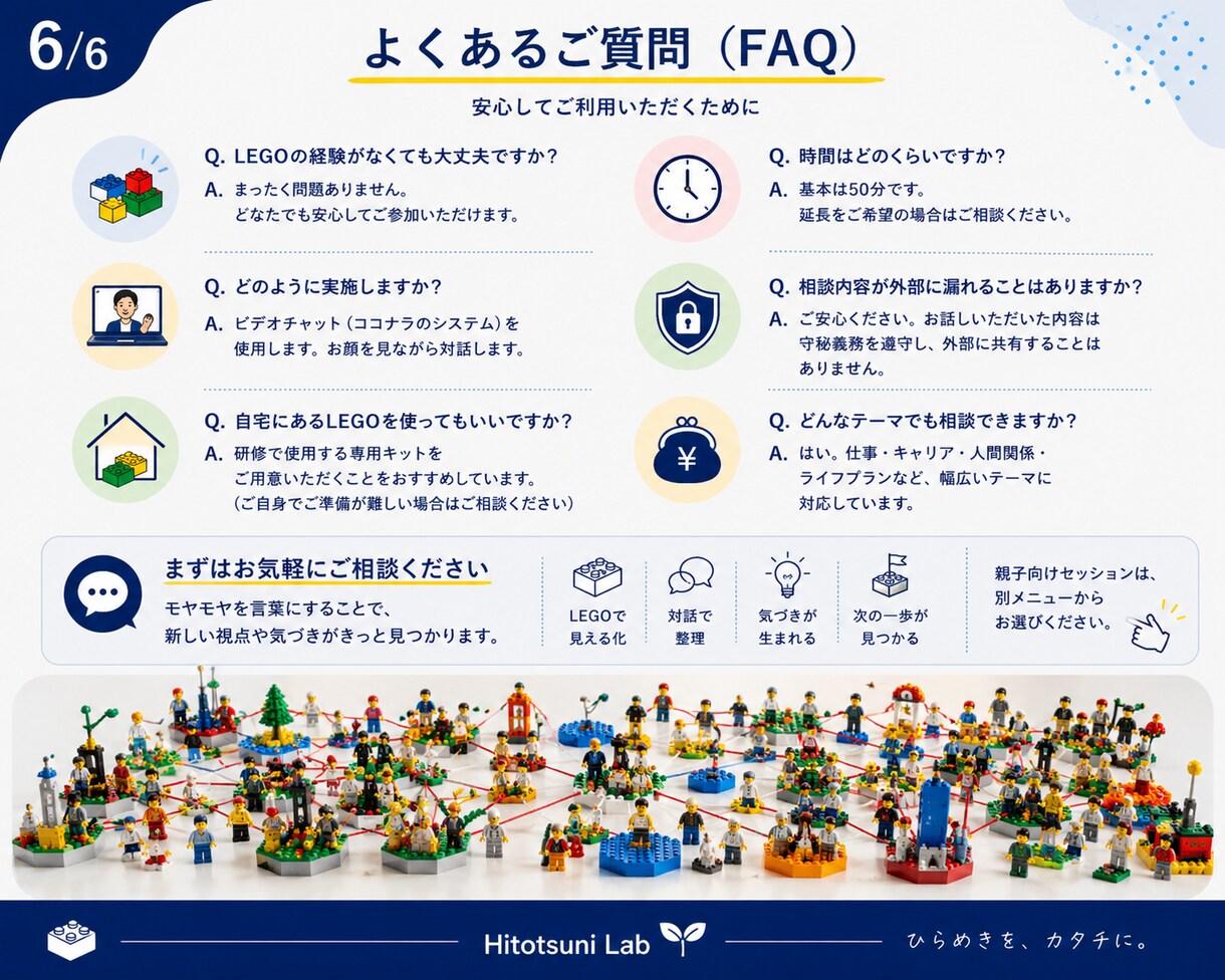 レゴで思考を整理します ご自宅のレゴで、あなたの答えを見つけます イメージ6