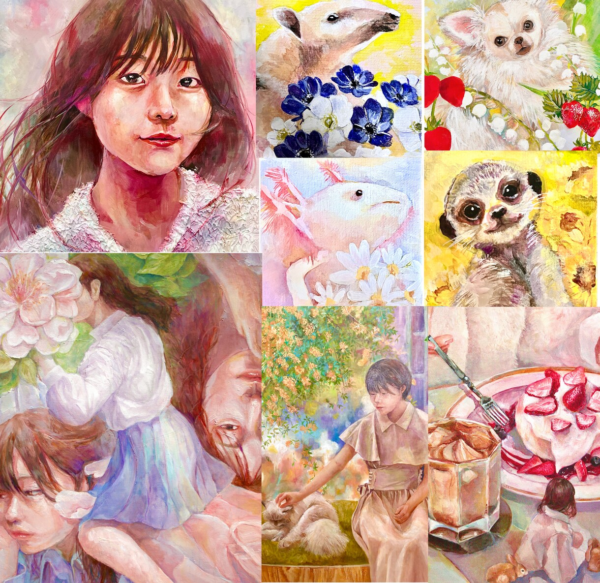 人物画や生き物の絵をリアルに描きます 描写的に似顔絵や絵画を提供します！ イメージ1
