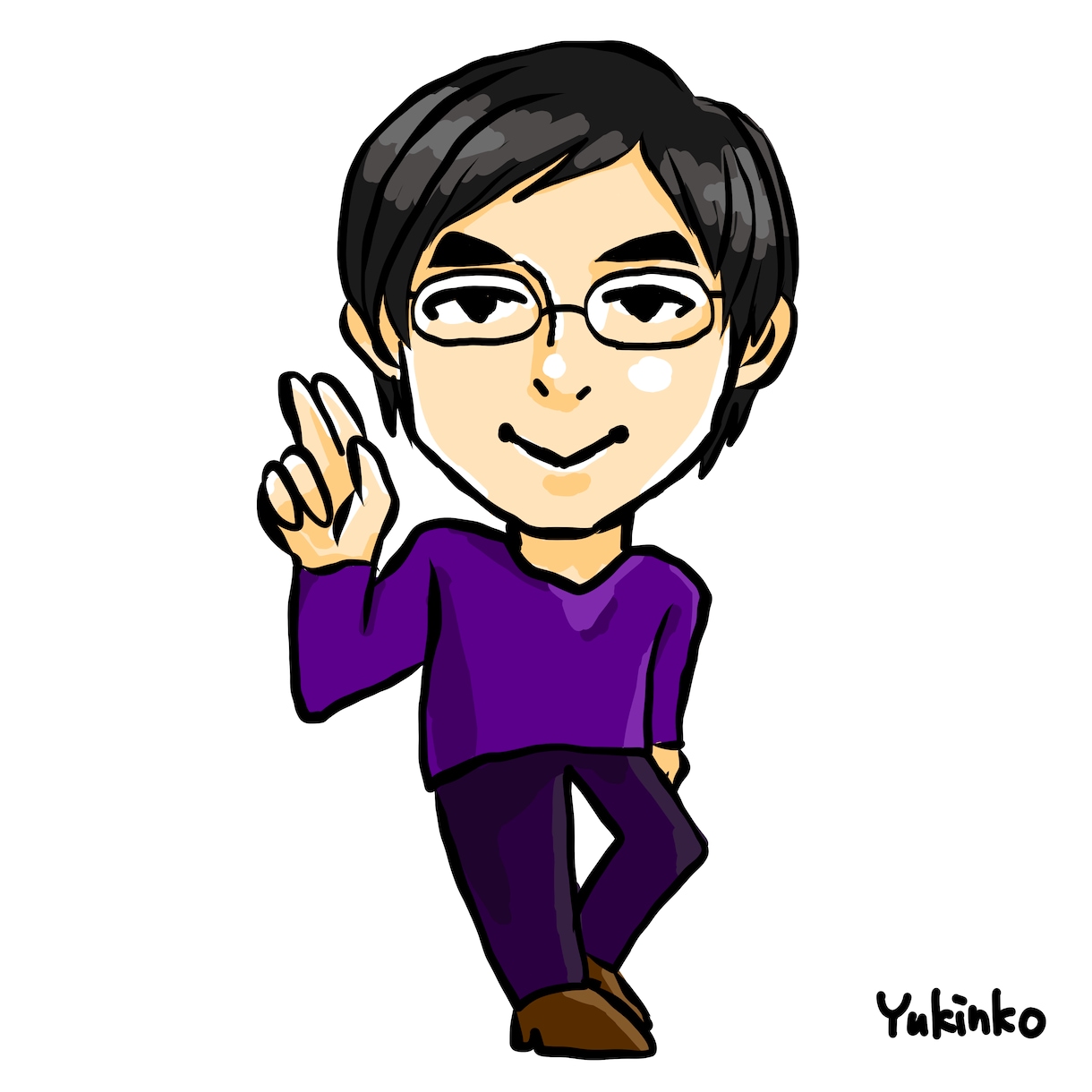 ご希望に合った個性的な似顔絵描きます どんなテイストでもオッケー！アイコン、挿絵、色紙など イメージ8