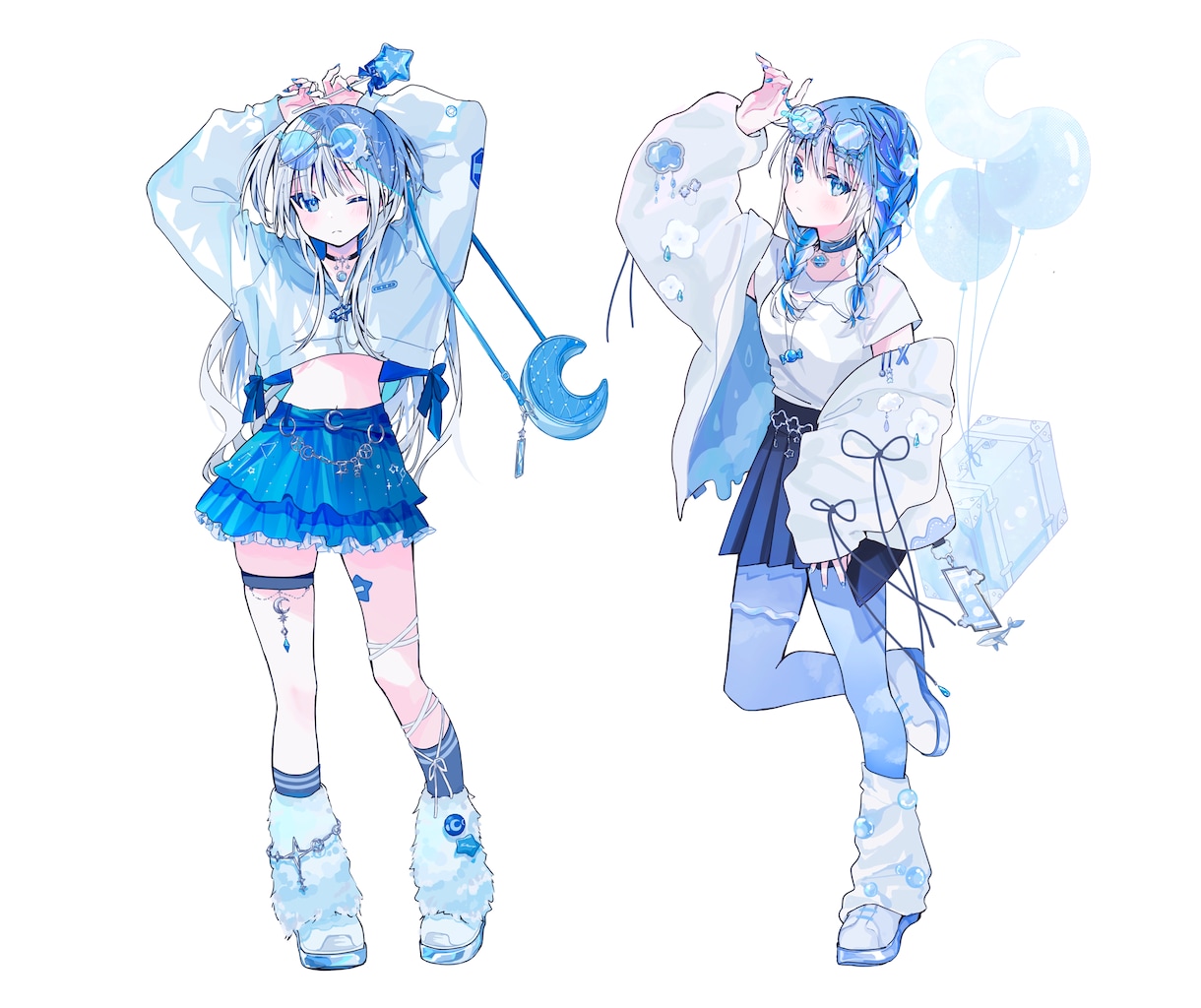 透明感と色彩で惹くキャラデザ、立ち絵描きます 配信、グッズ用などキャラデから立ち絵まで制作します イメージ2