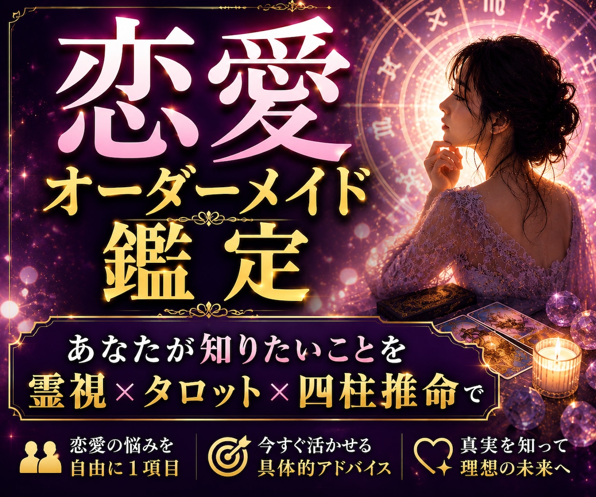 恋愛占い✨️あなたが気になることを自由に占います 片思いも復縁も不倫も、彼の気持ちも二人の未来も◆霊視タロット イメージ7