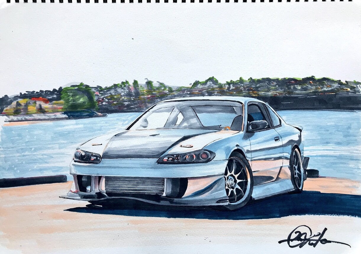 あなたの愛車のイラストを描きます 車仲間へのプレゼントや愛車への思い出に！ イメージ7