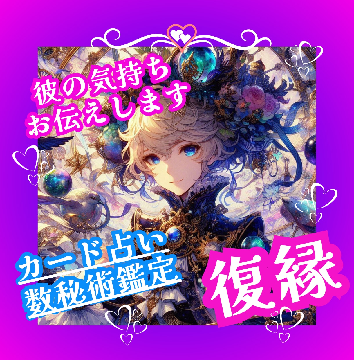 復縁⭐心の声を伝えます ✯あなたとお相手の気持ちを見透かし、調和をもたらします✯ イメージ1
