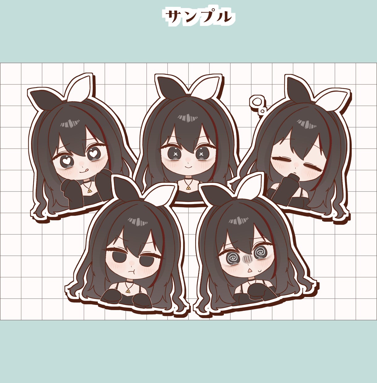 商用利用可！差分付きデフォルメイラスト描きます アイコン、配信、動画、グッズなどにどうぞ イメージ8