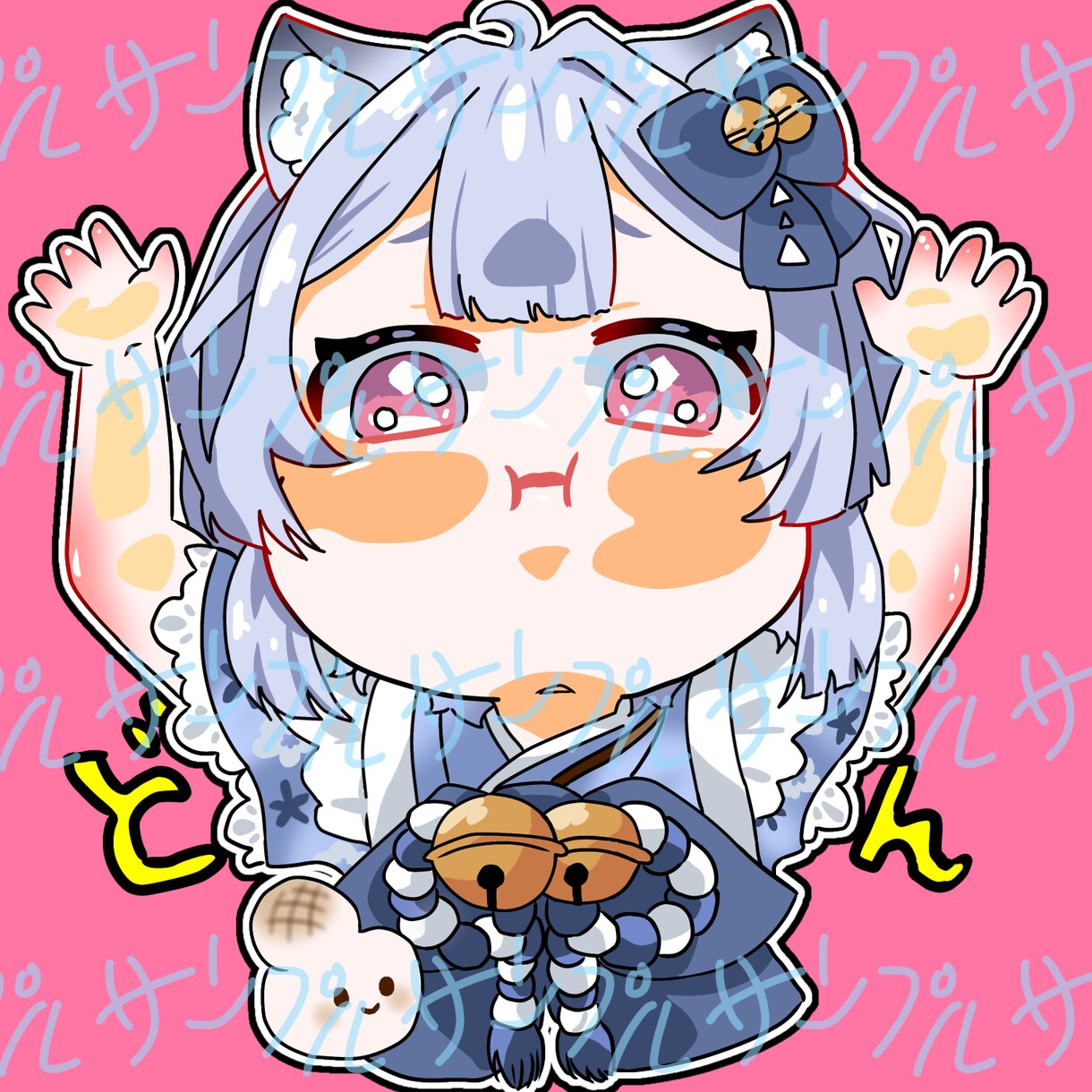 ぷにっと張り付き！SDキャラお作りします ぷにっと画面に張り付いたかわいいミニキャラ！ イメージ5