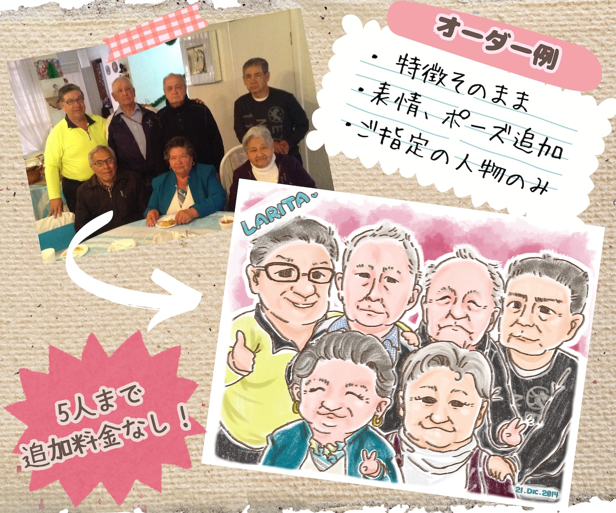アイコンにも！ふんわり可愛くキャッチーに描きます キャンバスプリント、プレゼントに最適！ イメージ2