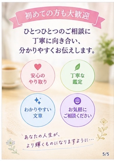 手相を占います 【手相占い】あなたの手相をじっくり鑑定します イメージ5