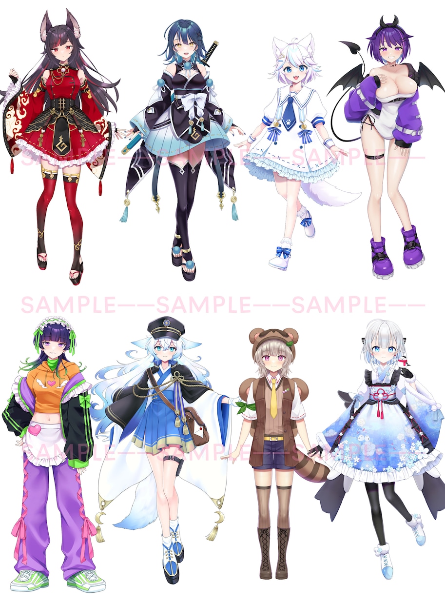 可愛いイラストやVTuber立ち絵★一枚絵描きます お気軽にご相談ください★スピード納品心がけております！ イメージ2
