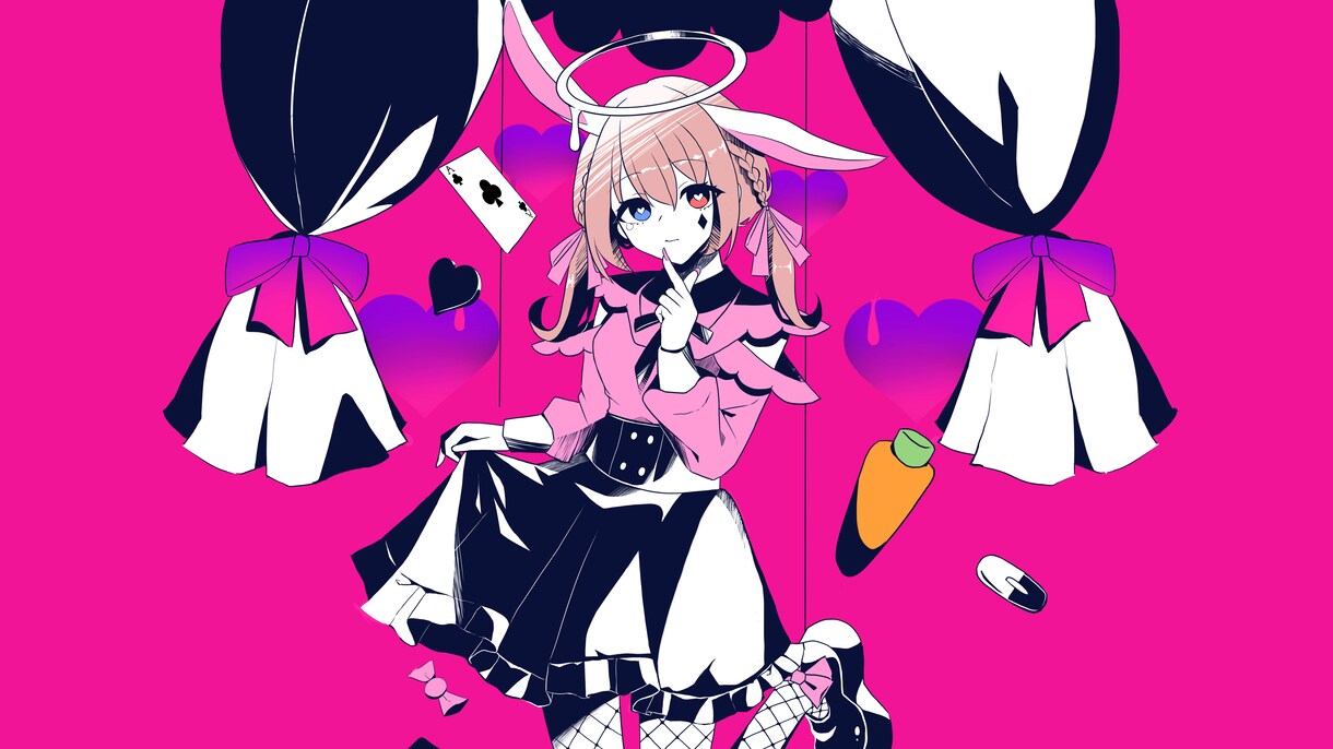 歌ってみたのサムネイラスト描きます 誰もが魅入るようなサムネイルイラストを描きます。 イメージ1