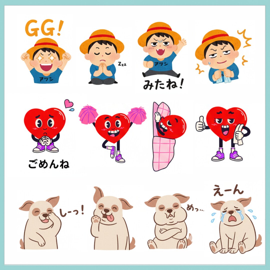 オリジナル！LINEスタンプお作りいたします Twitch,Youtube,LINE用など イメージ1