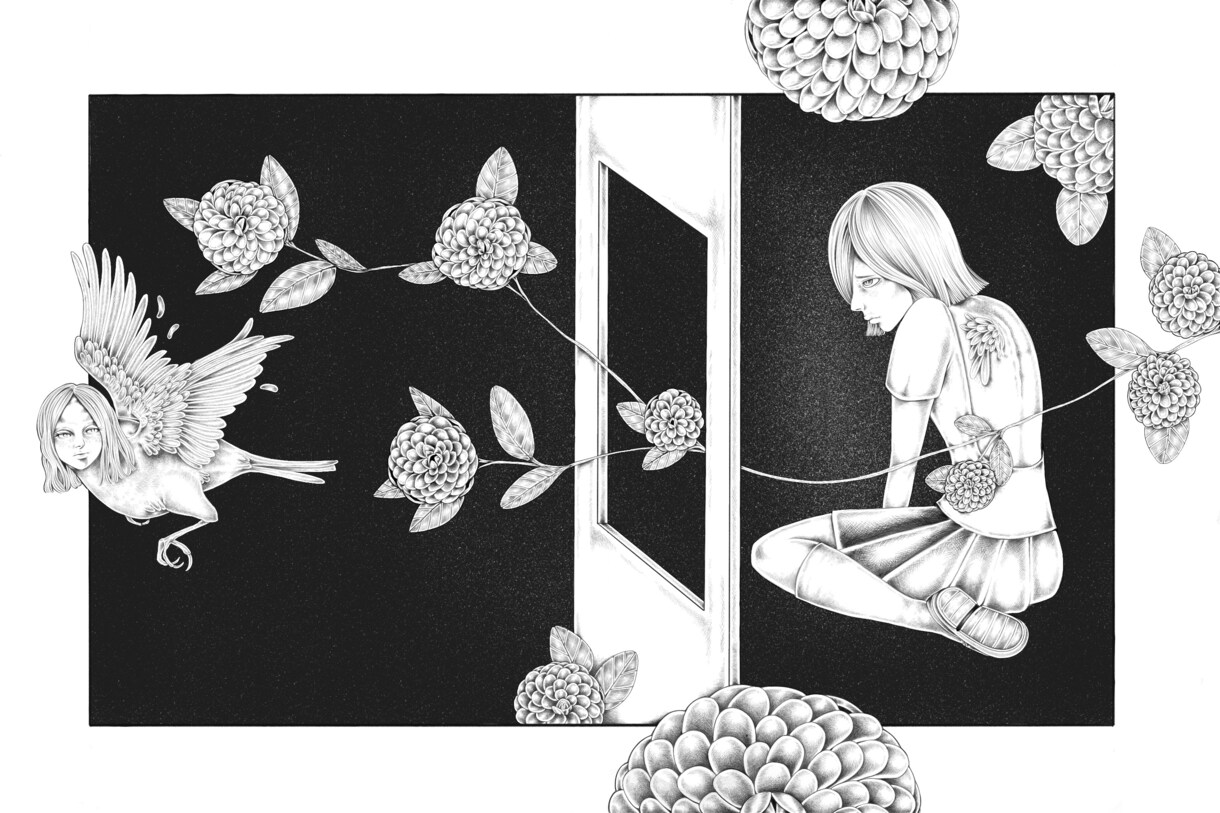 ダークで幻想的な人物絵を描きます 不穏で美しい、異形の世界を一枚に イメージ6