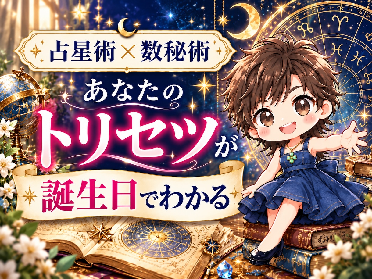 生年月日でわかる星座×数秘術鑑定書をお作りします 星座×数秘術⭐︎二つを重ねて、”あなたの本当の輪郭”を鑑定 イメージ1