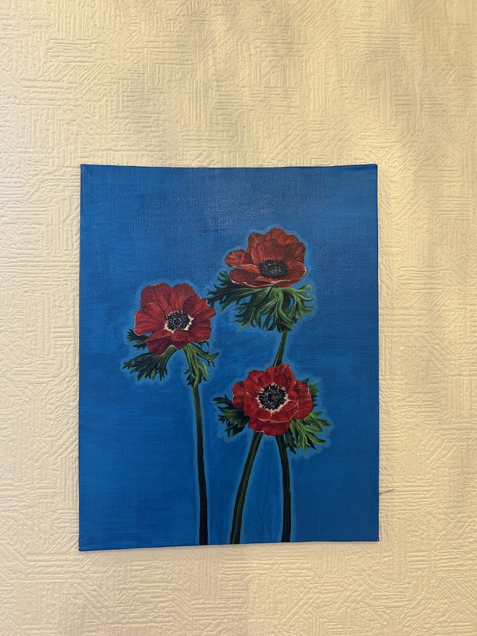 アクリル画で個性あるお花を描きます 部屋に飾りたくなるシンプルだけど個性的な植物アート！ イメージ4