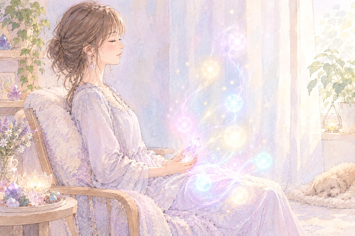 クリスタルヒーリングをします ネガティブな感情を解放するお手伝いをします イメージ1