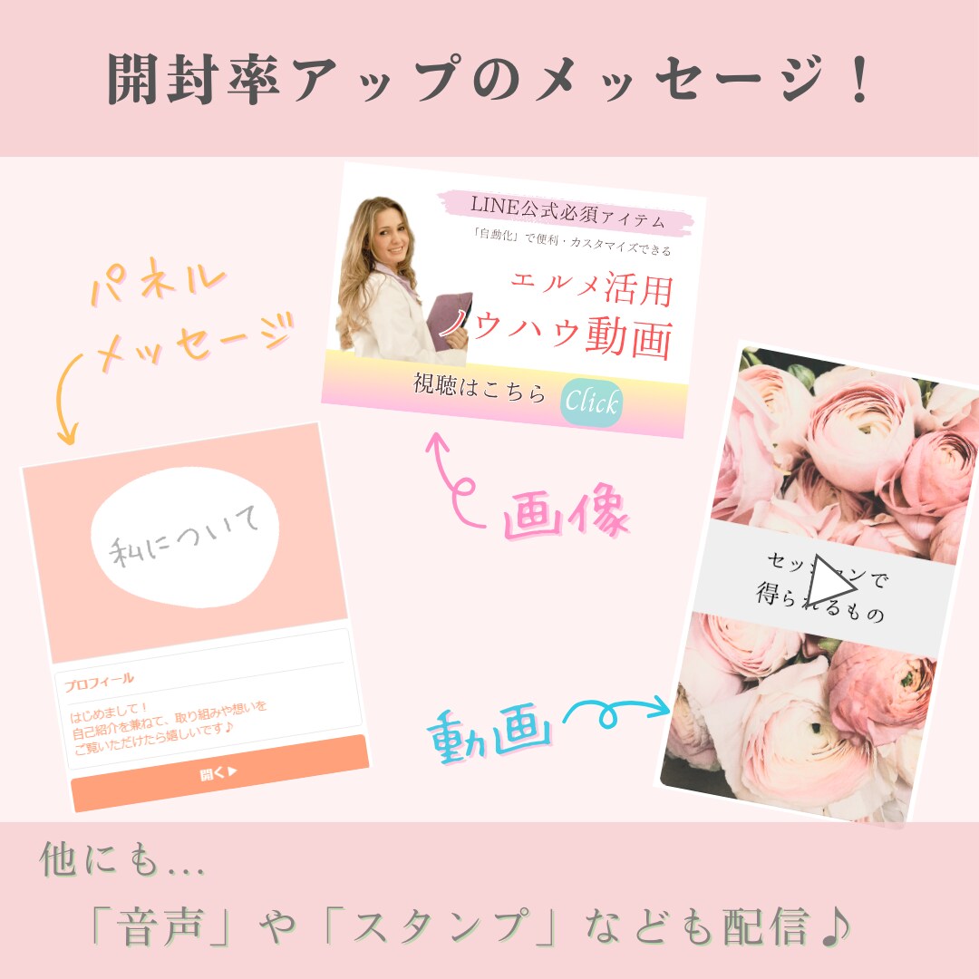エルメの設定＊一から構築代行します ＊お客様に合わせた最適なLINE公式を構築設定！ イメージ4