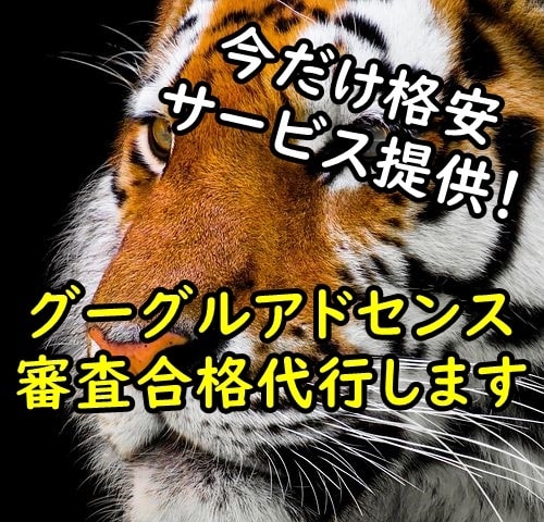 今だけ格安でアドセンスの審査を代行します 最新合格は２月２０日！現在のアルゴリズムに対応しています！ イメージ1