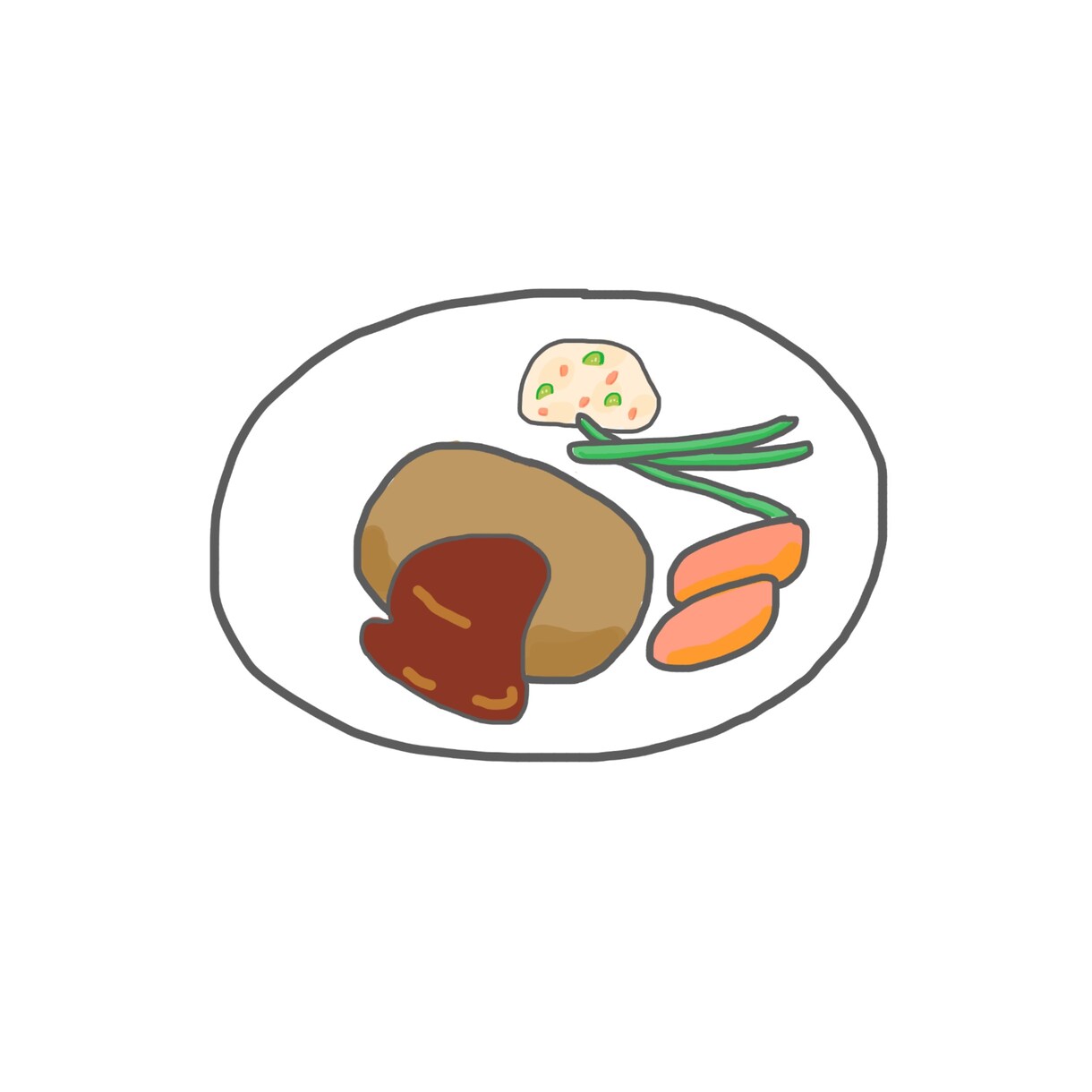 即日納品！格安ゆる〜い食べ物イラストを描きます メニューやPOP、アイコンなどに イメージ3