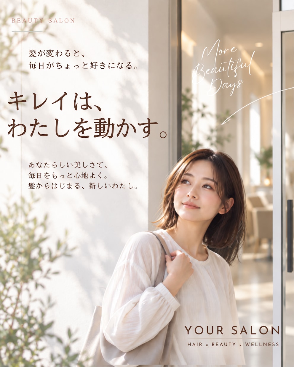 美容室向けインスタ投稿画像5枚を制作します 4つのデザインから選択！店舗名・ロゴを反映して納品 イメージ8