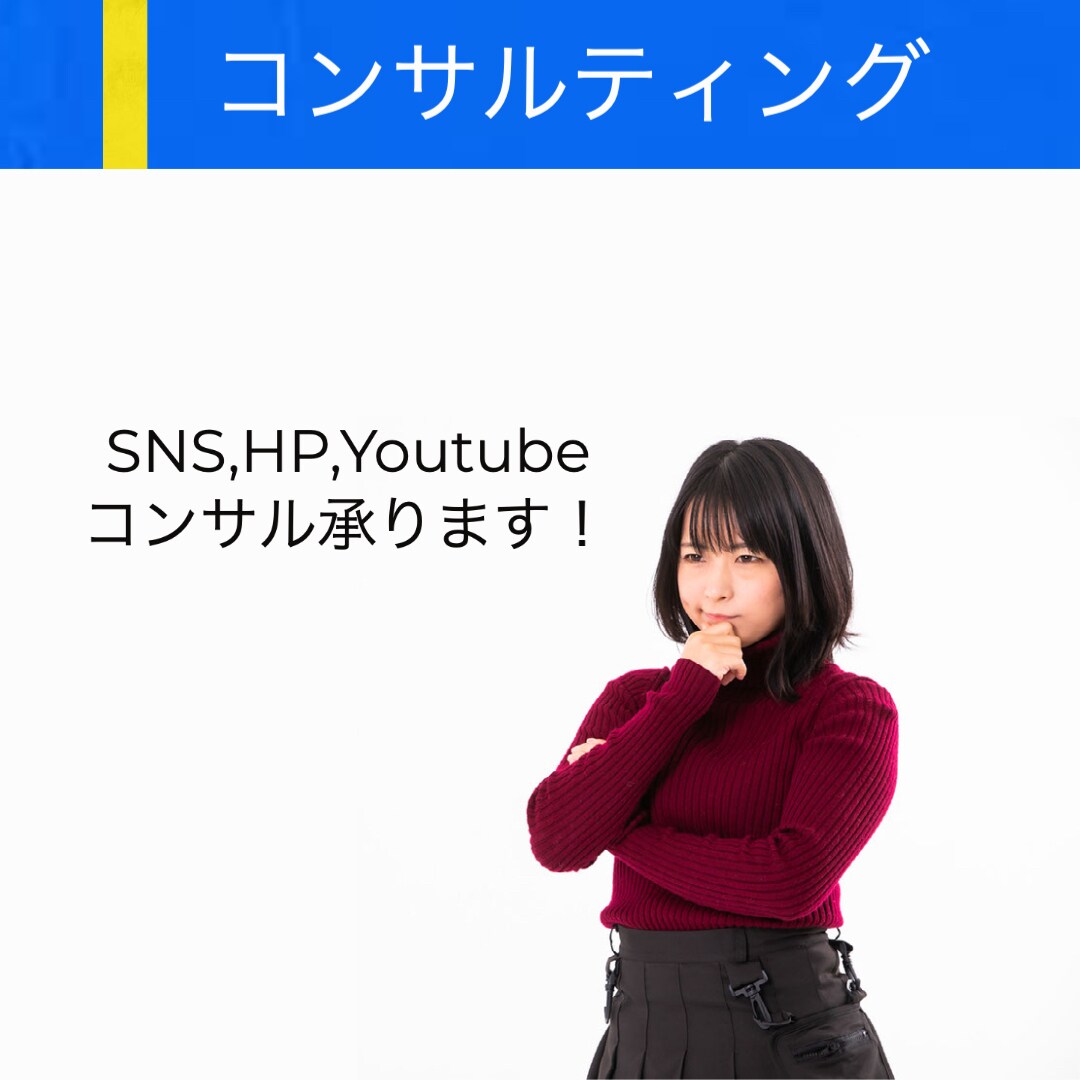 SNS、HP、Youtubeの活動をコンサルします 右も左も分からない未経験者も大歓迎！ イメージ1