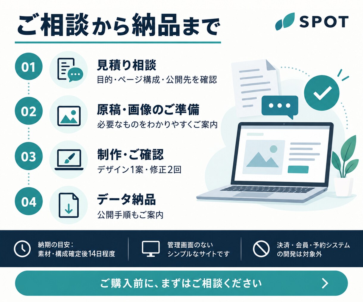 ５名様限定価格でお店・個人事業のHPを制作します スマホ対応・３ページまで２万円。はじめての制作も相談から イメージ3