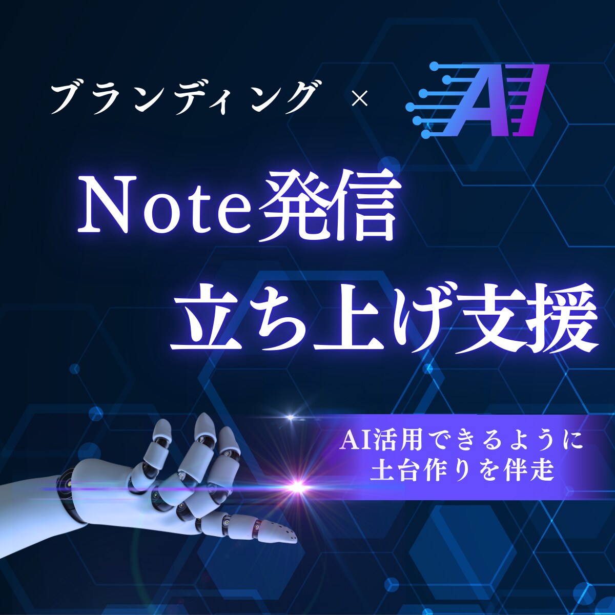 Noteにおける継続発信の仕組み創りをします ブランディングで軸を創り、AIを活用して発信できるようにする イメージ1