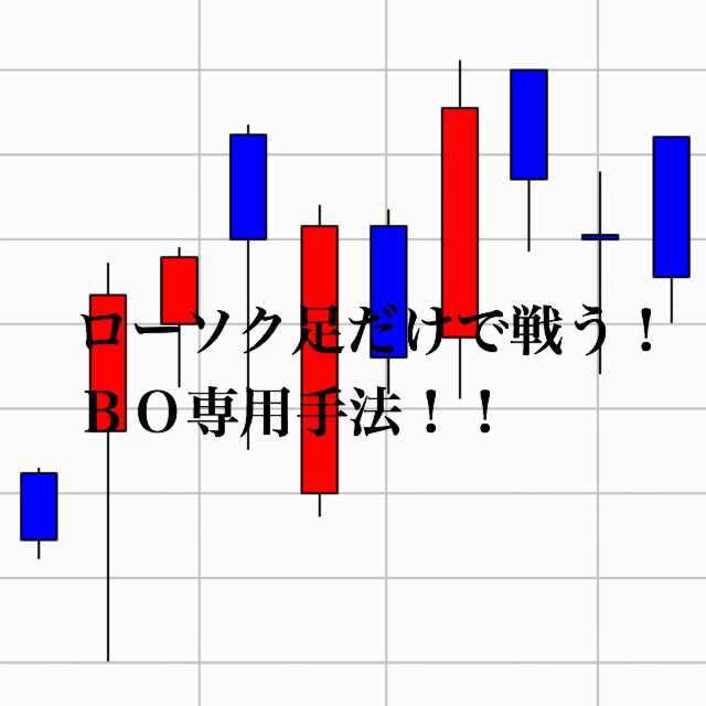 BO専用ローソク足手法教えます 簡単で超シンプル！ローソク足の組み合わせで相場と戦う！ イメージ1