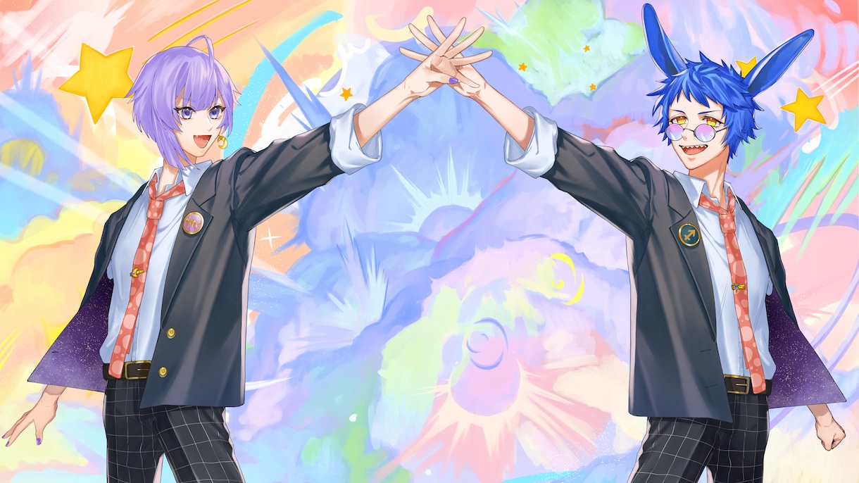 商用利用可！幅広い用途のイラストを描きます かっこ可愛いイラストが好きな方は一度ご覧ください！ イメージ7