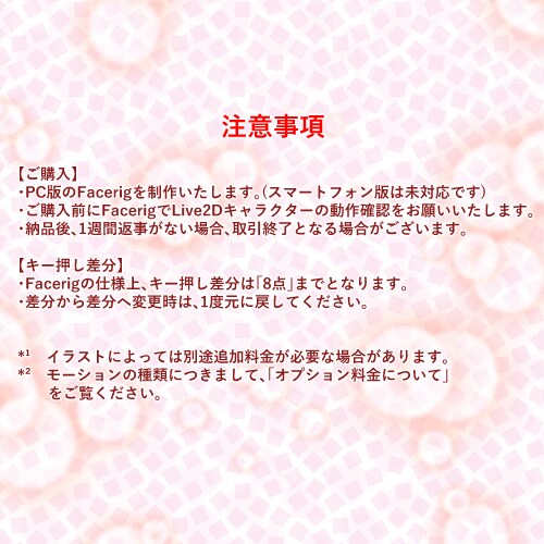 Vtuber創りをお手伝いします Live2Dモデル各種ソフト対応！バ美肉歓迎！（VTS推奨） イメージ3
