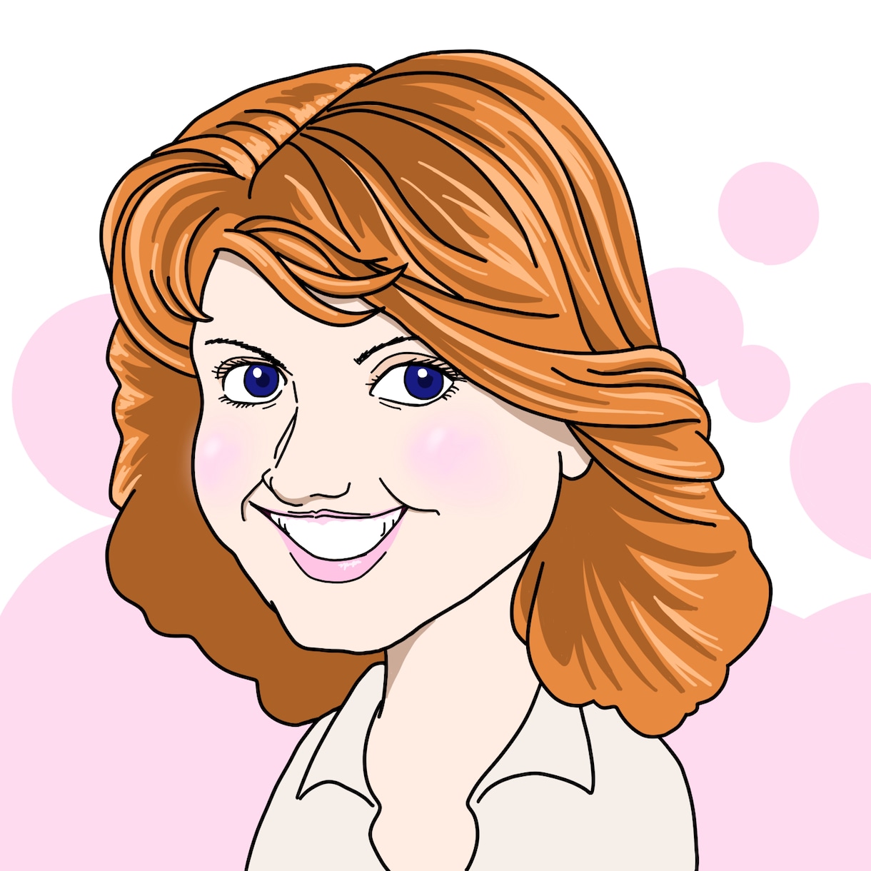 ほどよく似ていてシンプルな似顔絵イラストを描きます プレゼント、SNSのアイコン、名刺などにもお使いください イメージ1