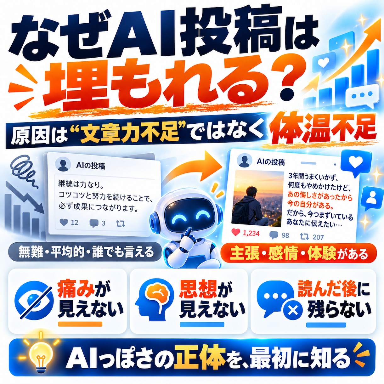 AI臭のない個性あふれるSNS投稿を量産します 強め×構造ハッキングで「自分の言葉」をAIに作らせる イメージ2