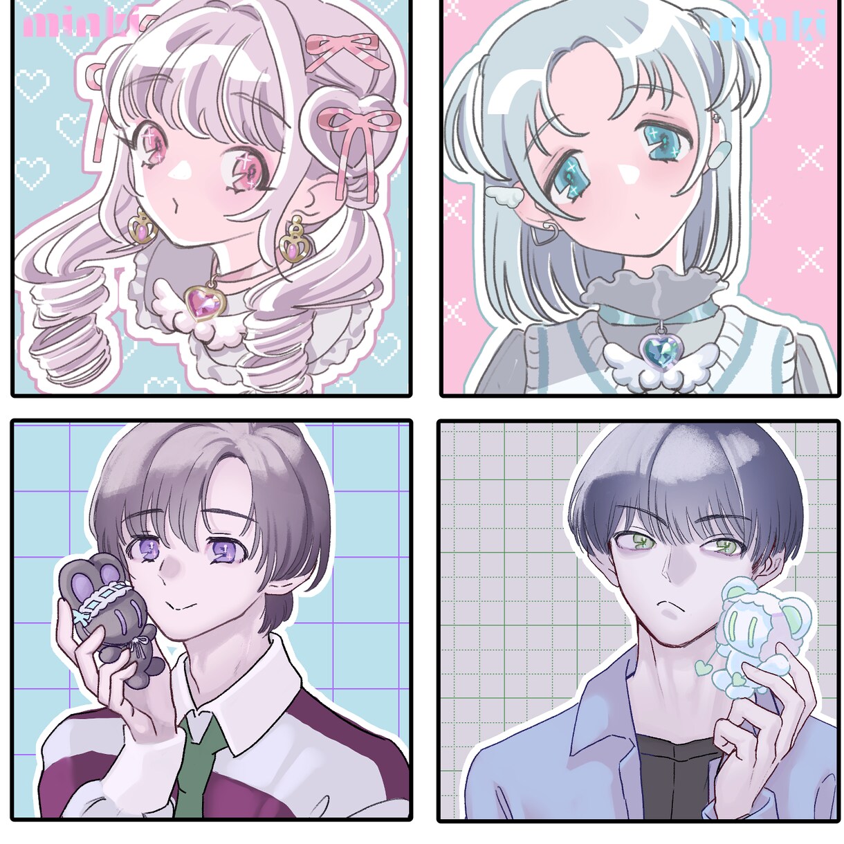 アイコンイラストお描きします かわいい、かっこいいアイコンお描きします イメージ1