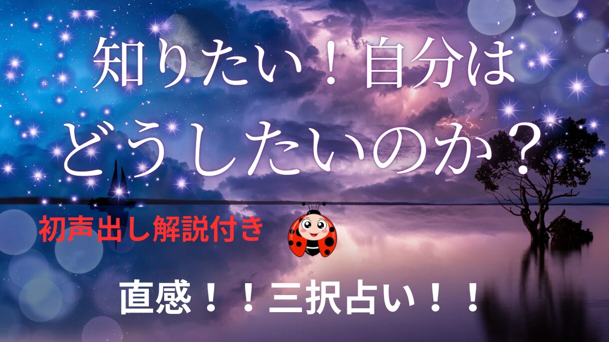 深い内面の洞察が得られます 本当の声に気づき、楽になってください。50歳以上の方限定 イメージ2