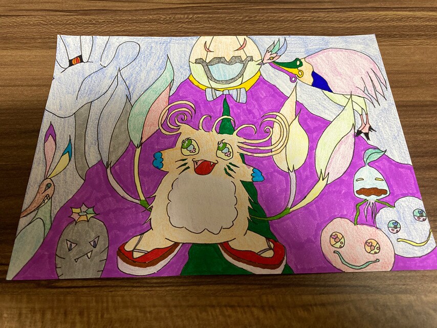 スクラッチアート、自分で想像したイラストを描きます 模写、スクラッチアート、自分で想像したイラストを描きます。 イメージ8