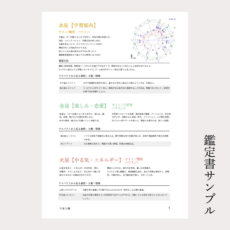 お子様のホロスコープを読みます 子供の質を知っておくと、子育ての悩みがものすごく減ります！ イメージ5