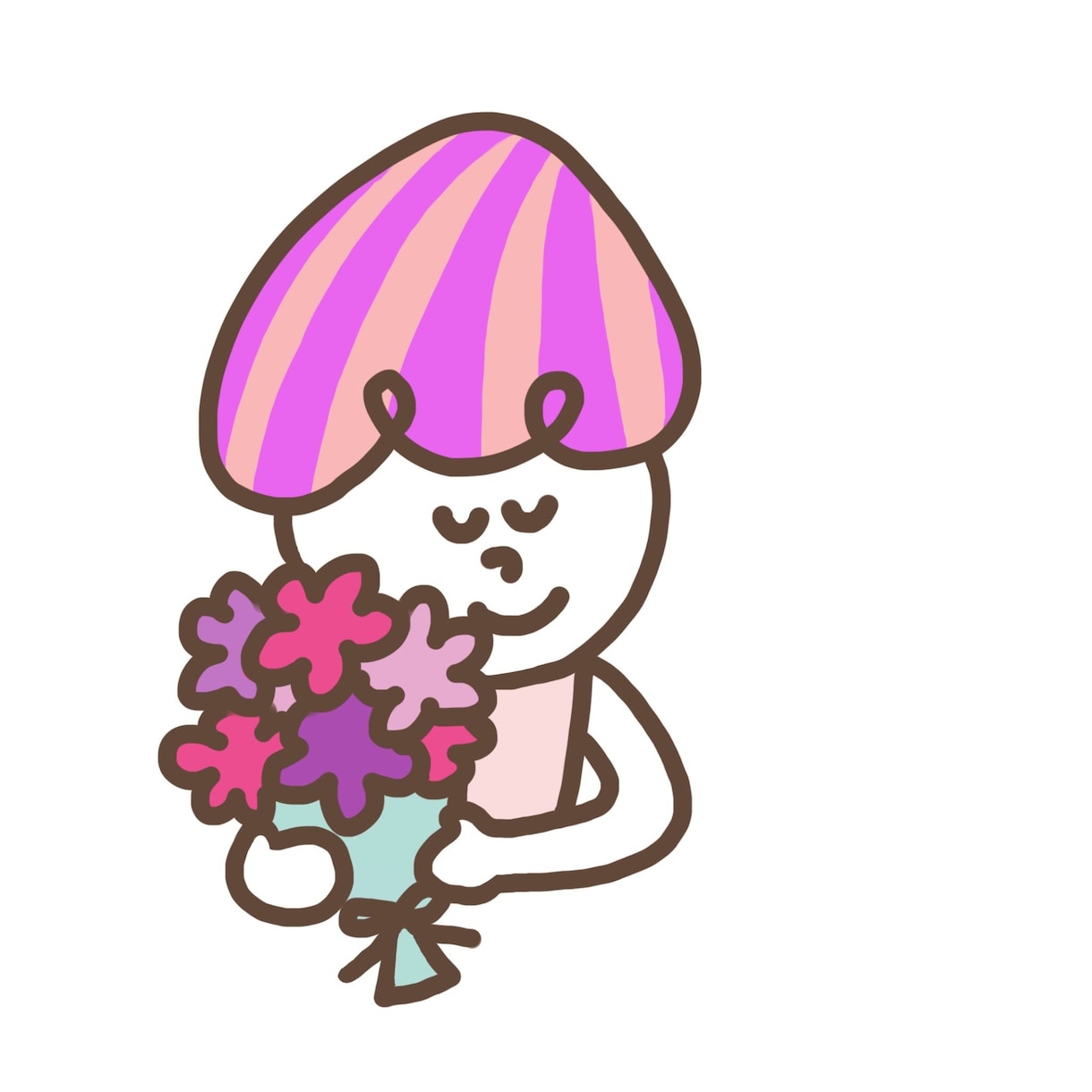 パッと目を引くイラストカット作成します ポップなカラーや動きのある明るい印象のイラスト！ イメージ3