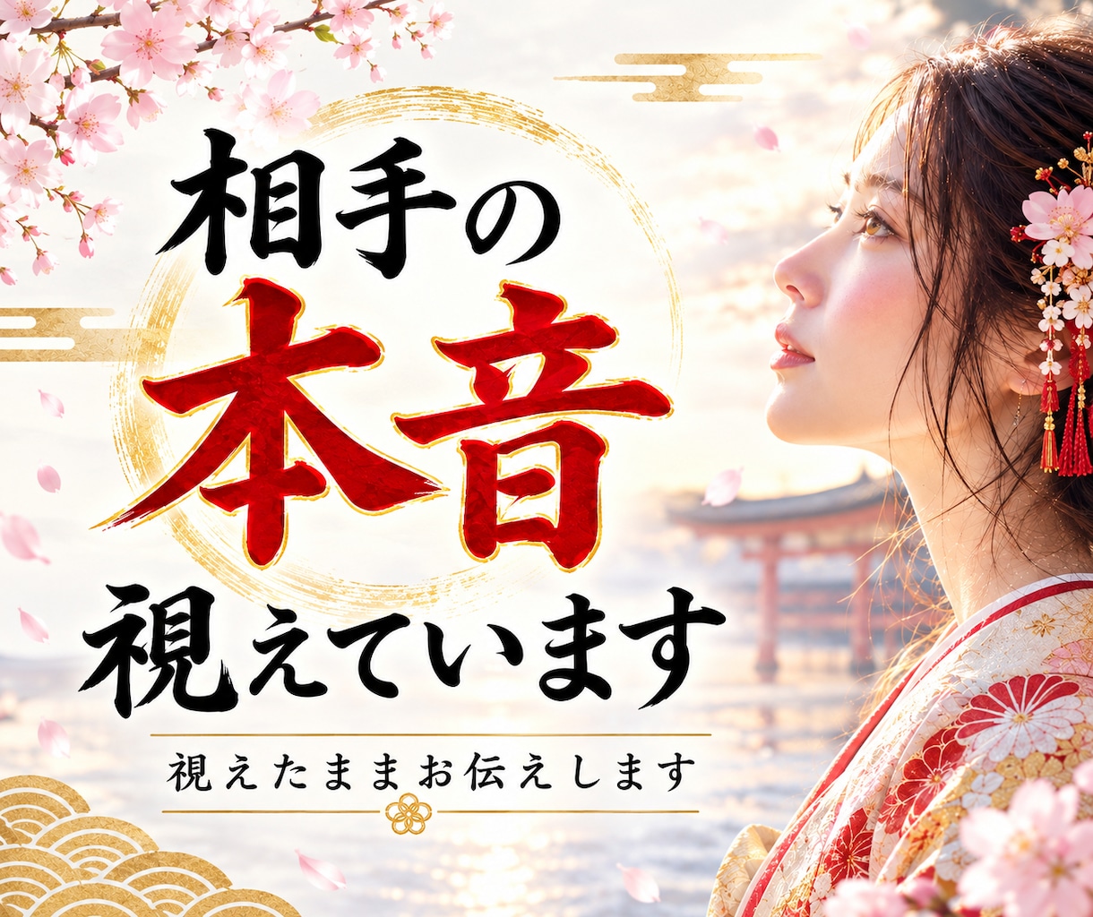 恋愛に悩むあなたへ相手の本音を深掘り霊視鑑定します 復縁・片思い・複雑恋愛のお悩みに具体的な道筋をお伝えします イメージ1