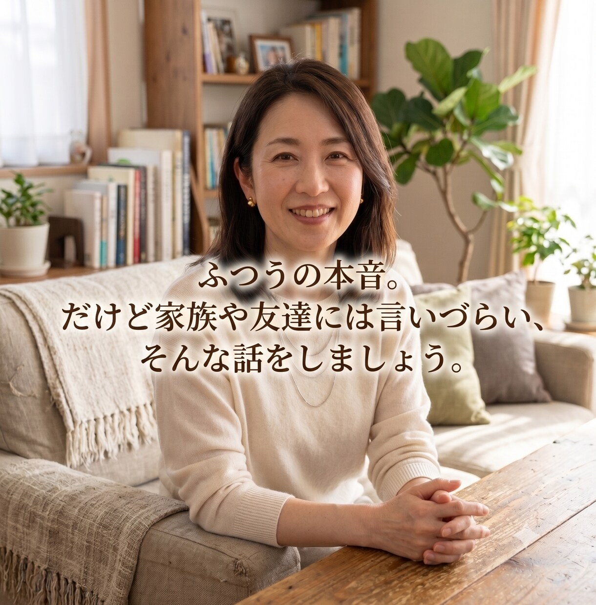 50代ふつうだけど話しづらい、そんな話しを聴きます 本音すぎて家族や友達には言いづらい、そんな話をしましょう。 イメージ1
